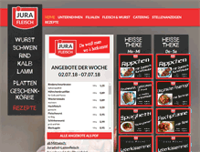 Tablet Screenshot of jura-fleisch.de